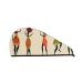African Women in Traditional Clothes Microfiber Hair Towel Soft Super Absorbent Hair Towel Wrap for Women Coral Velvet Quick Dry Hair Cap for Long Curly and Thick Hair