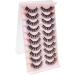 Colored Russian Strip Lashes D Curl | Wispy Faux Mink Eyelashes | Party & Halloween Makeup - Buy Online on GoSupps.com