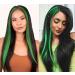Rhyme 9PCS 21 Green Clip in Hair Extensions for Women & Girls - Party Highlights - Buy Online on GoSupps.com