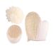 Ipetboom 3pcs Body Scrub Gloves Exfoliator Sponge Pads Bath Towel Glove Sisal Bath Gloves Bath Ball Glove Double Sided Exfoliating Glove Shower Glove Bath Wipe Natural Bath Flower