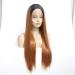 Shop Women's Gradient Long Straight Lace Front Wig | Adjustable Chemical Fiber Hairpiece - Buy Online on GoSupps.com