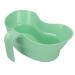 Asixxsix Vomit Basin Cup 880ml Plastic Oral Care Basin Cup Portable Bed Mouthwash Cup Dental Emesis Tray with Single Handle for Elderly Bedridden Multiple Uses