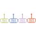 Alomejor Silicone Baby Bite Ring Toys - 4 Pack Infant Teething Relief & Soothing Rings - Buy Online on GoSupps.com