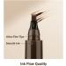 4 Fork Tips Microblading Eyebrow Pen Waterproof Eyebrow Pencil Effortlessly Creates Natural-Looking Brows Microblading Effect (Dark Brown) - Buy Online on GoSupps.com