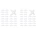 Oikabio 36 Pairs Eyeglass Nose Pads Glasses Silicone Anti-Slip Nose Pads for Glasses Sunglasses (Transparent 1.5 mm)