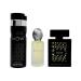 Lattafa Rave Now for Men 3 Piece Set (3.4 Oz Eau de Parfum Spray + 1.7 Oz Hair Mist + 6.7 Oz Deodorant Spray) 3.87 Fl Oz (Pack of 3) - Buy Online on GoSupps.com