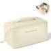 Large Capacity Aucuu PU Cosmetic Travel Bag | Multifunctional & Waterproof Organizer - Gift for Women | Milky White - Buy Online on GoSupps.com