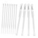 TEHAUX Stylo de Maquillage Waterproof Blanc 12 Pi ces Stylo de Cartographie Point Fine pour Sourcils Professionnels R sistants L'eau Usage Tatouage Beaut Peau