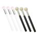 FOYTOKI 12 Pcs Sponge Makeup Brush Sponge Head Tools Makeup Eyeshadow Sponge Brush Wooden Handle