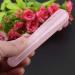 AYNEFY Massage Crystal Acupressure Stick Crystal Stick Chopsticks Acupuncture Sticks for Stress Relief Home SPA(Pink Crystal)
