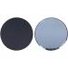 Luroze Nail Art Pallets & Mirrors - 7.1cm Color Mixing Glass Display Tools for Women & Girls | Black Makeup Plates & Photography Props - Buy Online on GoSupps.com