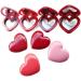 Heart-Shaped Empty Eyeshadow Makeup Box with Mirror | Practical & Safe Storage Solution - International Shipping - Buy Online on GoSupps.com