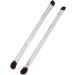 Makeup Concealer Brush Portable Double Ended Eyeshadow Brush Set 2pcs Silver Ergonomic for Home Travel - Buy Online on GoSupps.com