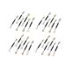 DOITOOL 30pcs Stick Tools Disposable Portable Lady Use Eyeshadow Shadow Tube Beauty Eye Double-headed Brush