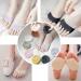 Soft Ball-of-Foot Cushions | Invisible Reusable Half Socks | Non-Slip Forefoot Pads for Men & Women (Black Incarnadine White Yellow Green - 5 Pairs - Buy Online on GoSupps.com