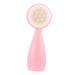 OHPHCALL Silicone Face Brush Hand Scrubber Face Spa Brush Face Cleansing Brush Handheld Face Brush Cleansing Facial Brush Deep Facial Cleaning Brush Silica Gel Portable Accessories Pink 12x4.5cm