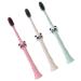 TOYANDONA 3pcs Kids Tooth Brush Kids Toothbrushes Easy to Hold Toothbrush Wheat Child Cleaning Brush