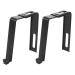 Alipis 2pcs Hook Storage Hangers Clothes Rack Hooks Door Hanger Hook for Hats Hook Door 8.00X3.70X1.30CM Black