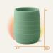 Silicone Baby Cup for Infant & Toddler - 2oz Non-Slip Training Cup - Glacier Green - Ages 4+ Months - Easy Grip for Self Feeding - Buy Online on GoSupps.com