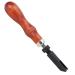 GLOGLOW Leather V Shape Groover Tool Type Leather Processing Groover V Type Wood Handle Push Groover for Leather Craft (Slotter)