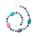Sensory Chew Necklace for Kids Girls -Designed for Autism  ADHD  Oral Motor Kids- Baby Teether Necklace -Oral Sensory Chew Toys (Pink and Blue) - Buy Online on GoSupps.com
