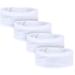 Vivote Microfiber Cosmetics Headband - Adjustable Spa Hair Band with Velcro Fastener for Makeup Sports Shower & Yoga - 4PCs White - Buy Online on GoSupps.com