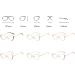 Kachawoo Anti Blue Light Glasses for Women - Cat Eye Optical Half Frame Eyeglasses in White Gold Metal - Buy Online on GoSupps.com