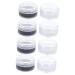 Angoily 8 Pcs Cosmetic Wax Watercolor Paint Colored Eyeliner Matte Facial Wax Paint The Face Liquid Eyeliner 4X4X2CMx4pcs Black Whitex4pcs