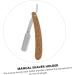 Frcolor Manual Razor for Men - Premium Wooden Tool Holder & Rustproof Steel Shaving Gift | Perfect for Salons & Home Use | 14.8x2.7x0.9cm - Buy Online on GoSupps.com