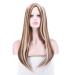 26 Ombre Blonde Long Smooth Heat-Resistant Synthetic Wig for Women - Daily & Party Use + Free Wig Cap - Buy Online on GoSupps.com