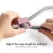 Adjustable Resistance Bands with Handles - 4-16 LB for Therapy & Workouts | Pastel Pink Exercise Bands for Men & Women - Buy Online on GoSupps.com