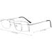 Eyekepper Spring Hinges Reading Glasses - Flexible Memory Titanium Bridge for Men & Women (+1.75 Silver) - International Shipping Available - Buy Online on GoSupps.com
