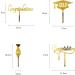 ALEGRE Graduation Cake Decoration Gold Graduation Cake Topper Pack of 8 Grade Cap Cake Decoration Acrylic Graduation Congratulation Cake Decoration You Did It Cake Topper for Graduation 2024 - Buy Online on GoSupps.com