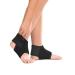 Sport Unisex Child Ankle Brace Fitness Adjustable Breathable Non Slip Sleeve Double Hook Loop Compression Ankle Support Wraps for Sport Ankle Sprain Injury Recovery Black S