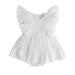imKutie Baby Girl Romper Infant Lace Embroidery Ruffle Boho Princess Tulle Dress Half 1st 2nd Birthday Cake Smash Outfits Photoshoot Clothes 0-24 Months White Lace 0-6 Months