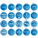 Personalized Dog & Cat Branding Tags | Unique Double-Sided Engraved Designs | Light Blue 30 & 35 mm Packs - Buy Online on GoSupps.com