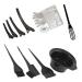 Dye Brush Ear Cover Wide Tooth Comb Hair Coloring Dyeing Kit Tint Tool Brush and Bowl Set Hairdressing Brushes Bowl Combo Salon Hair Color Dye Tint Tool Set Kit
