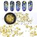 MEILINDS Gold Nail Studs Gems Rhinestones Rivets Charms Pearls DIY 3D Nail Art Decoration (2 Boxes) - Star Moon Design - Buy Online on GoSupps.com