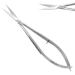 Facial Hair Scissors-Eyebrow Trimmer-Grooming Scissors for Eyebrow Shaping Ear Nose Nostril Hair & Moustache (Silver Straight)