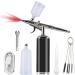 I-BEAUTEE 27PSI Wireless Portable Airbrush Kit | Rechargeable Cordless Mini Airbrush for Barber, Painting, Nail Art, Makeup & Tattoo - Black - Buy Online on GoSupps.com