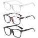 3 Pack Blue light filter glasses women men blue light block glasses blue light glasses anti -blue light glasses computer reading glasses fake glasses glasses with prescription PC computer glasses