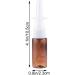 EXCEART 15ml Nasal Spray Bottle - Refillable Empty Plastic Pump Sprayer for Saline Water Wash - 15pcs Brown - Buy Online on GoSupps.com