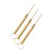 FOMIYES 3pcs Brass Ear Cleaning Tools Ear Wax Removers Portable and Easy to Use for Wax Buildup Removal for Home Use