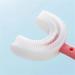 SUICRA U-Shaped Silicone Toothbrush - Comfortable Oral Care & Teeth Cleaning Sheet - Pink - Buy Online on GoSupps.com