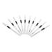 PLAFOPE 40 Pcs Lying Silkworm Eyeliner Highlighter Eye Liner Pen Makeup Eyeliners Gel Wooden Pole White