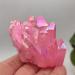 Home Decoration 100-180g Natural Angel Aura Crystal Cluster Pink Electroplating Titanium Coating Quartz Cluster Reiki Stones Crystal (Size : 160-180g)