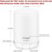 URPOWER 2nd Gen 300ml Aroma Essential Oil Diffuser - Ultrasonic Air Humidifier with Auto Shut Off - 7 Color Lights - 4 Timer Settings - White - Buy Online on GoSupps.com