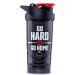 Shieldmixer Hero Pro Classic Shaker Go Hard or Go Home - BPA -free - Gym accessories - Protein Shaker - Fitness drinking bottle - Black - 700ml