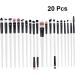 AUTSUPPL 20pcs Eye Makeup Eyeliner Eyeshadow Brush Kit Makeup Brush Eye Shadow Brush Eyelash Kits 15.50X1.50X1.50CM As Shown - Buy Online on GoSupps.com
