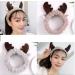 Makeup Headbands for Washing Face Elastic Coral Fleece Hair Band Facial Headband Make Up Wrap Head Band (coffee) - Buy Online on GoSupps.com